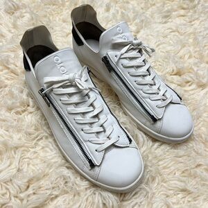 Adidas Y-3 Stan Zip x Yohji Yamamoto White Leather Sneakers Size 11
